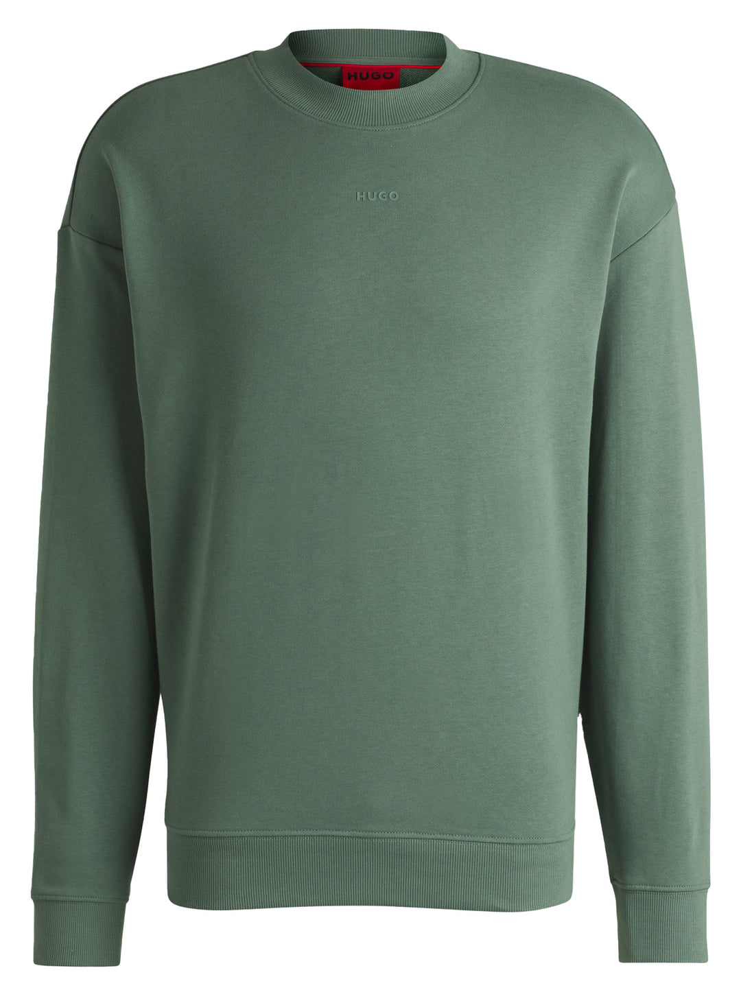 HUGO Relaxed-fit sweatshirt DAPOCREW-100% Katoen-HEREN TRUIEN & VESTEN-Groen