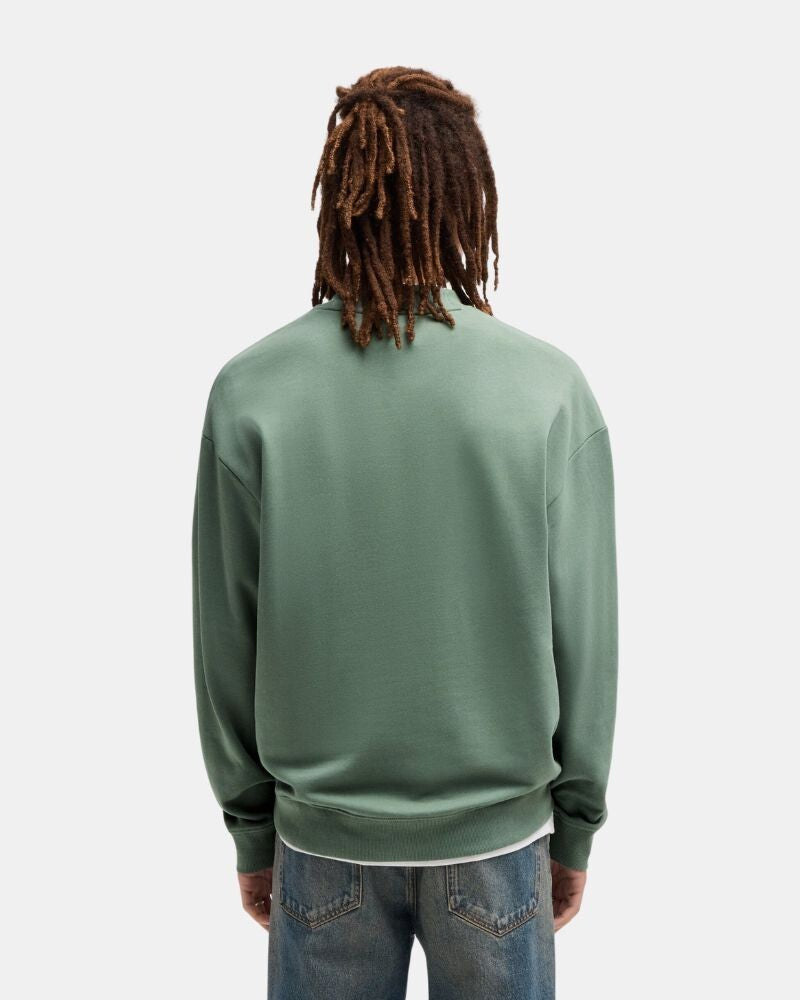 HUGO Relaxed-fit sweatshirt DAPOCREW-100% Katoen-HEREN TRUIEN & VESTEN-Groen