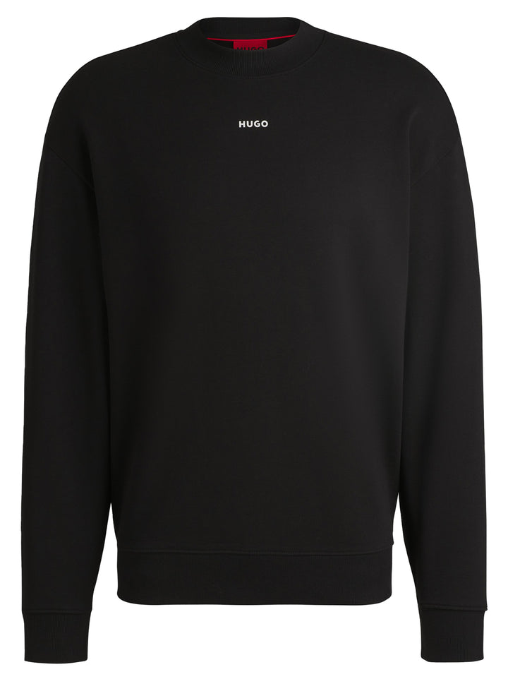 HUGO Relaxed-fit sweatshirt DAPOCREW-100% Katoen-HEREN TRUIEN & VESTEN-Zwart