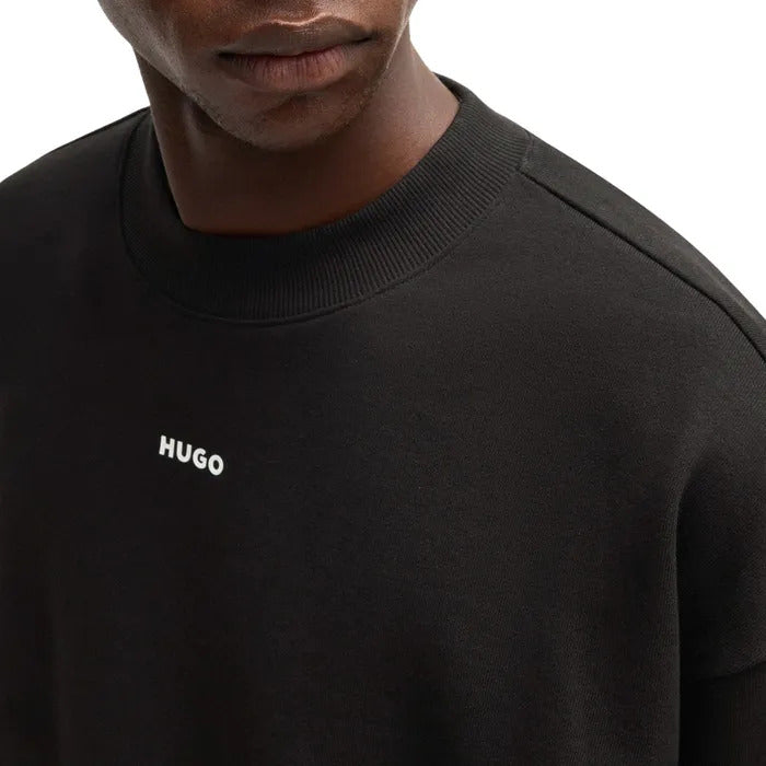 HUGO Relaxed-fit sweatshirt DAPOCREW-100% Katoen-HEREN TRUIEN & VESTEN-Zwart