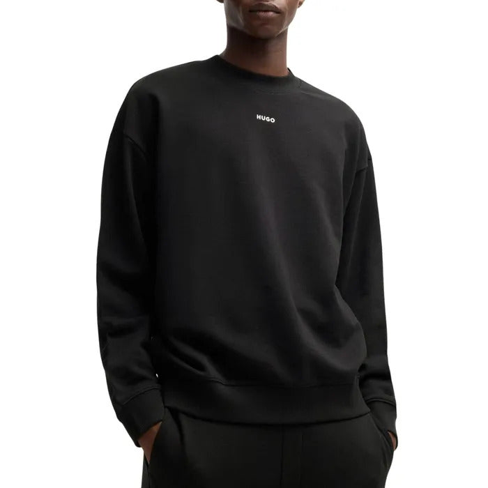 HUGO Relaxed-fit sweatshirt DAPOCREW-100% Katoen-HEREN TRUIEN & VESTEN-Zwart