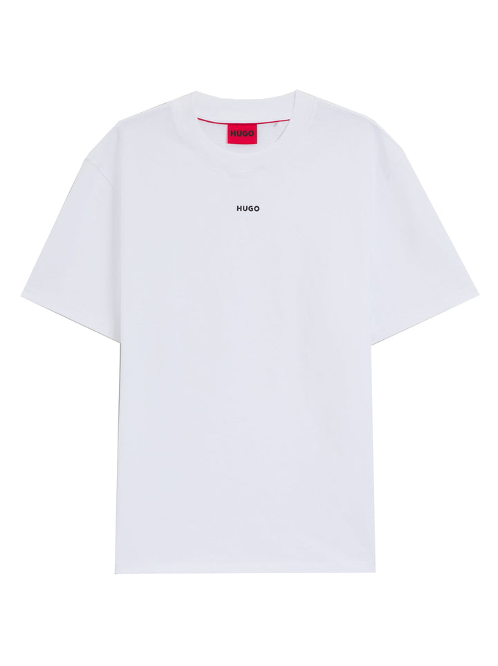 HUGO relaxed fit T-shirt-100% katoen-HEREN POLO'S & T-SHIRTS-Wit