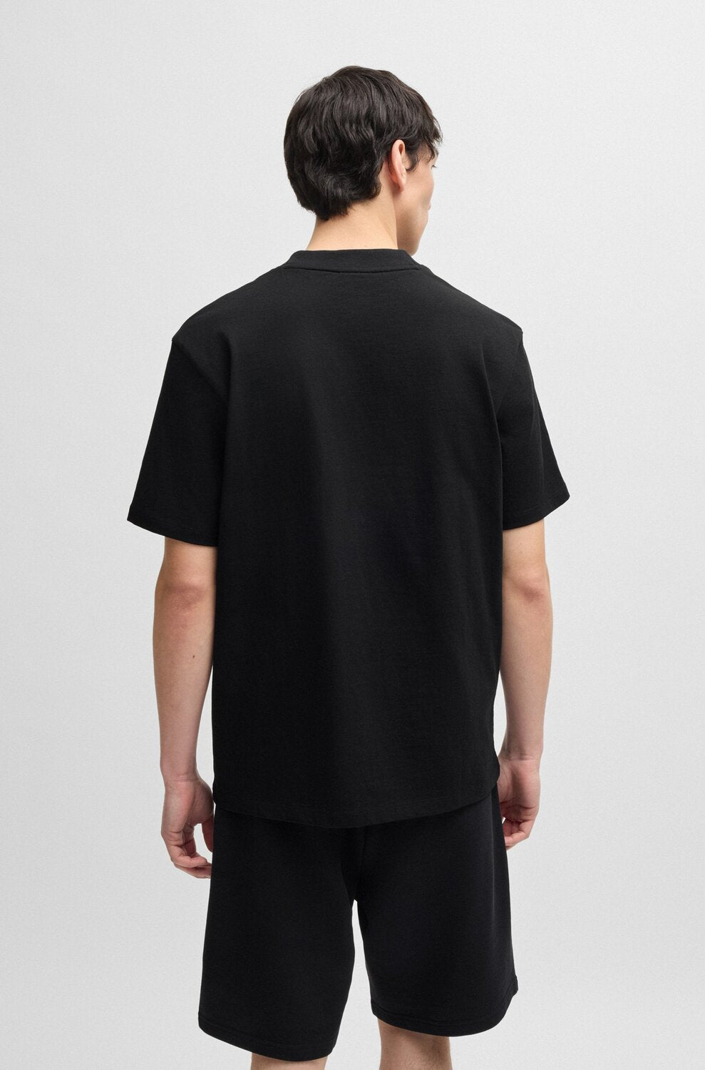 HUGO relaxed fit T-shirt-100% katoen-HEREN POLO'S & T-SHIRTS-Zwart