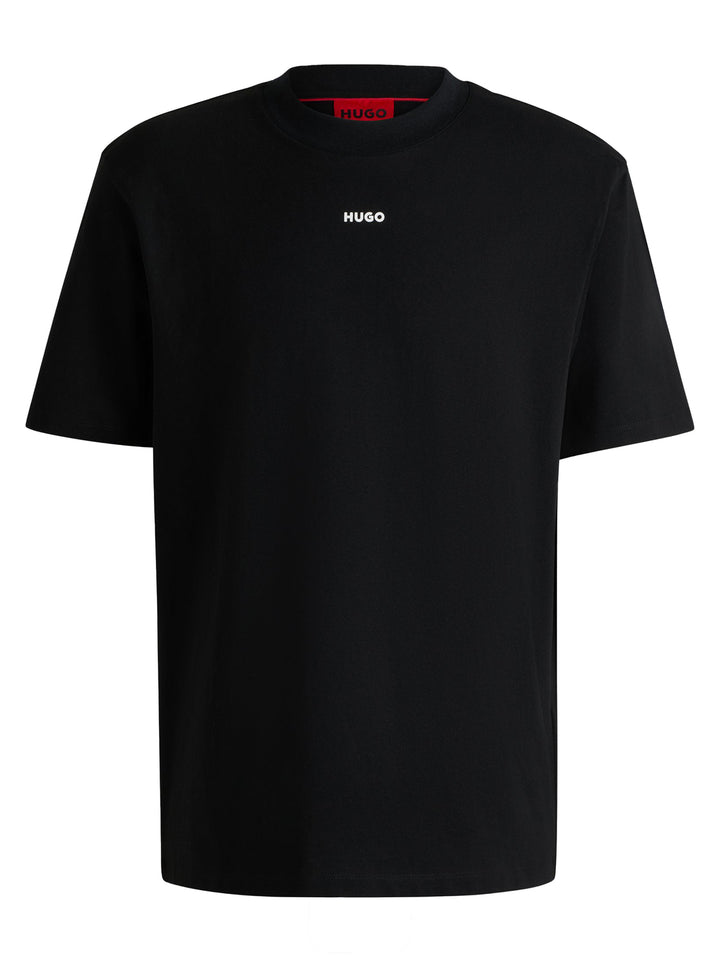 HUGO relaxed fit T-shirt-100% katoen-HEREN POLO'S & T-SHIRTS-Zwart