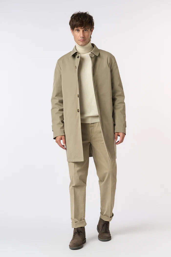 I’Impermeabile Martin+I Sportieve Jas – Beige-67% katoen, 33% polyamide-HEREN JASSEN & JACKS-Beige