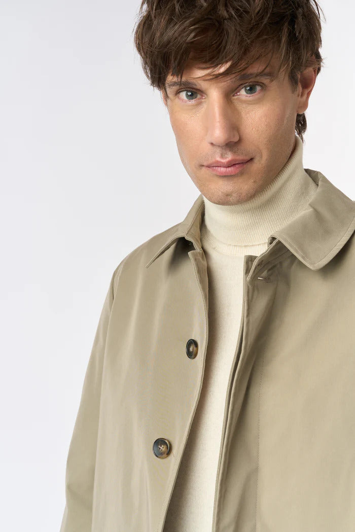 I’Impermeabile Martin+I Sportieve Jas – Beige-67% katoen, 33% polyamide-HEREN JASSEN & JACKS-Beige