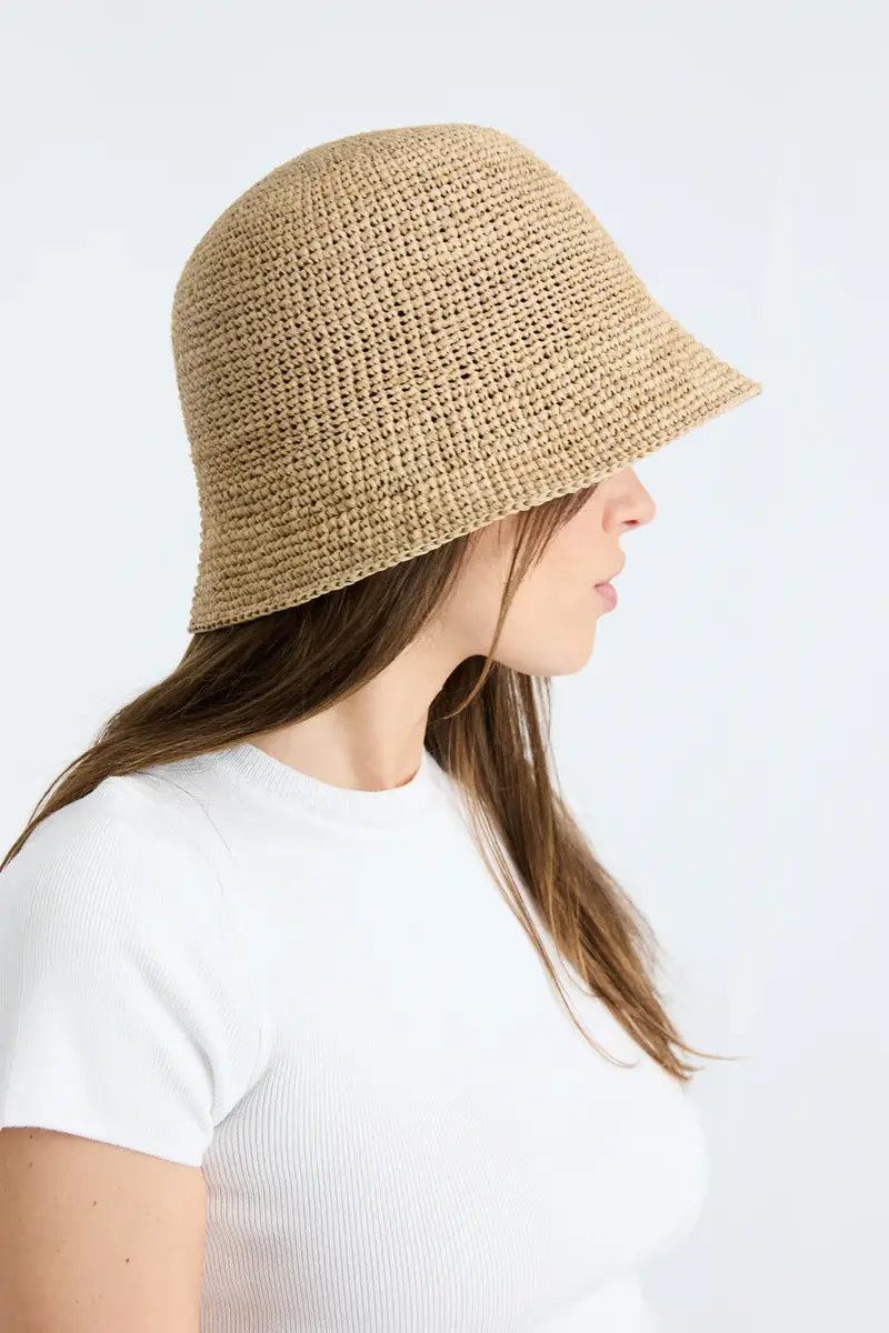 IBELIV Raffia Andao -DAMES ACCESSOIRES-Bruin