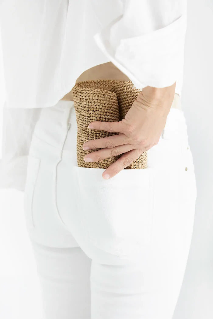 IBELIV Raffia Andao Hoed – Bruin-DAMES ACCESSOIRES-Bruin