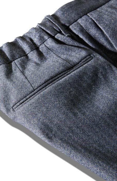 Incotex chino-98% katoen, 2% elasthaan-HEREN BROEKEN-Grijs