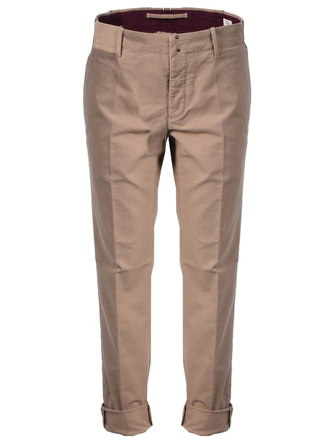 Incotex chino slim fit-98% katoen<br />2% elastan-HEREN BROEKEN-Beige