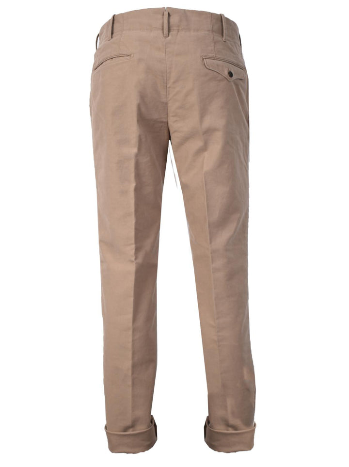 Incotex chino slim fit-98% katoen<br />2% elastan-HEREN BROEKEN-Beige