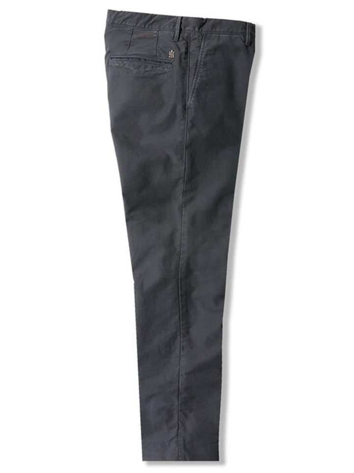 Incotex - SLACKS slim fit-98% katoen, 2% elasthaan-HEREN BROEKEN-Grijs