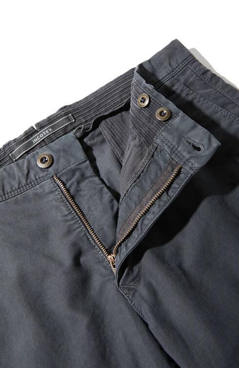 Incotex - SLACKS slim fit-98% katoen, 2% elasthaan-HEREN BROEKEN-Grijs