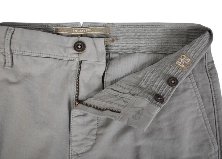 Incotex slim fit chino-98% katoen, 2% elasthaan-HEREN BROEKEN-Beige