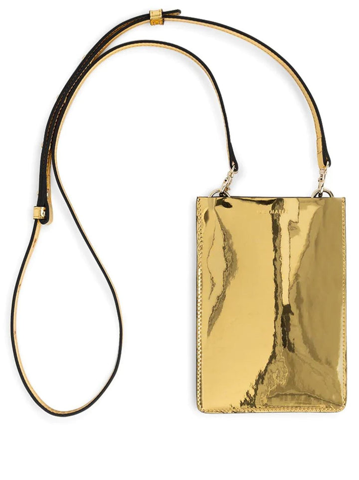 IRIS MAREE tas MERRY POUCH-Nappa metallic vegan leer met gerecyclede katoenen voering-DAMES ACCESSOIRES-Goud
