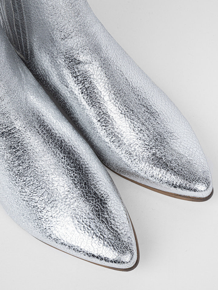 Ivylee Copenhagen BAILEY zilver-Bovenwerk: metallic leer<br />Voering: leer-DAMES SCHOENEN-Zilver