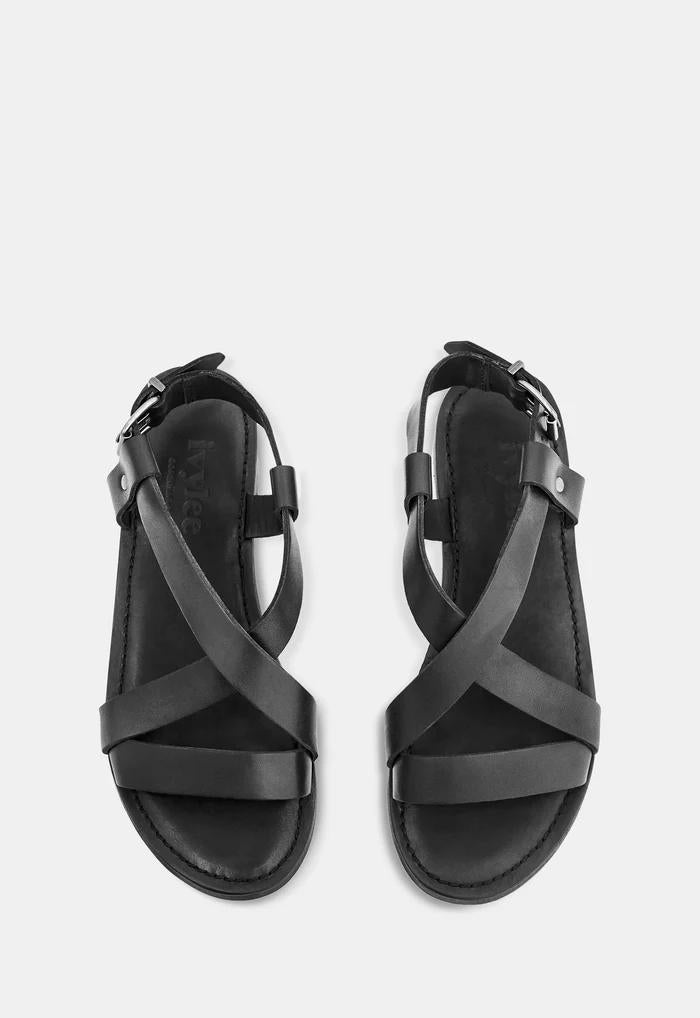 Ivylee Copenhagen LAURA ANILIN-Leer-DAMES SCHOENEN-Zwart