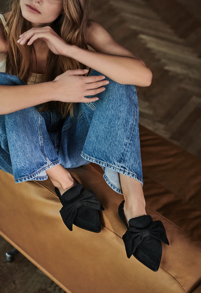 Ivylee Copenhagen SIA loafer-Suede-DAMES SCHOENEN-Zwart