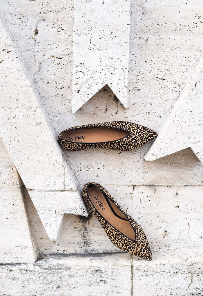 Ivylee Copenhagen sony leopard-DAMES SCHOENEN-Bruin