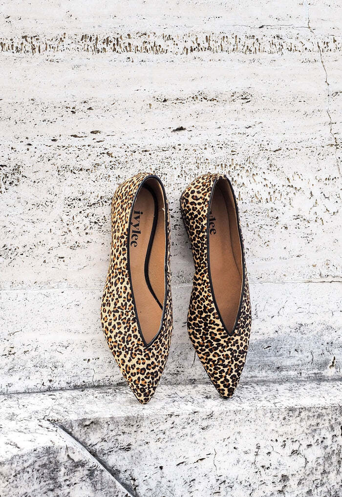 Ivylee Copenhagen sony leopard-DAMES SCHOENEN-Bruin