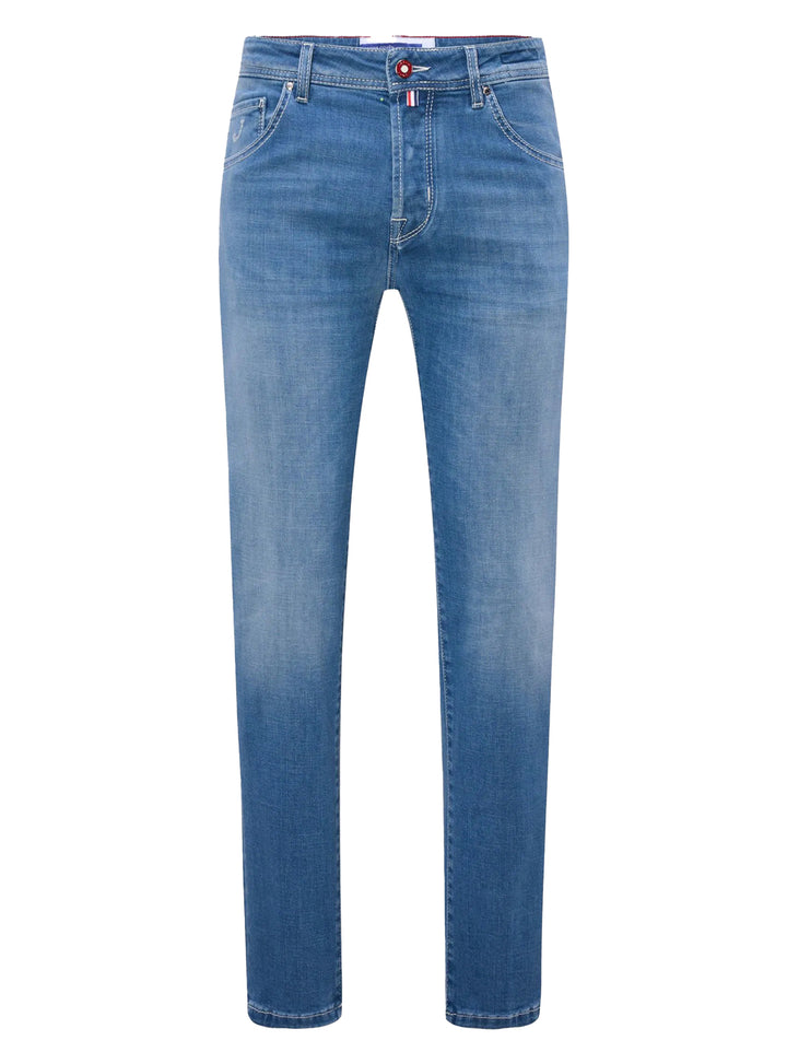 Jacob Cohën 5P Super slim fit Nick Slim-94% Katoen<br />4% Elastomultiester<br />2% Elastaan-HEREN BROEKEN-Blauw
