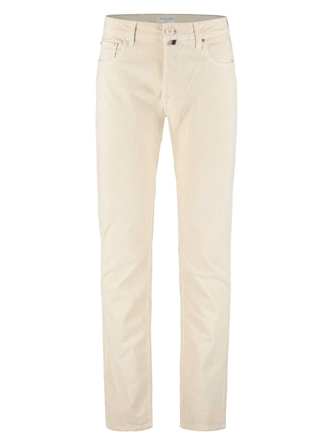 Jacob Cohën Bard 5‑Pocket – Beige-98% katoen, 2% elastaan-HEREN BROEKEN-Room