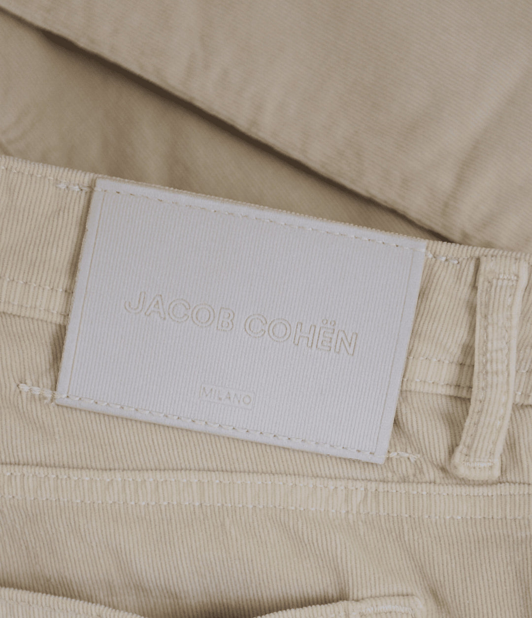 Jacob Cohën Bard 5‑Pocket – Beige-98% katoen, 2% elastaan-HEREN BROEKEN-Room