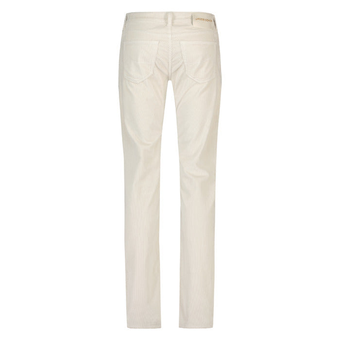 Jacob Cohen BARD 5-pocket broek-98% katoen<br />2% spandex-HEREN BROEKEN-Wit