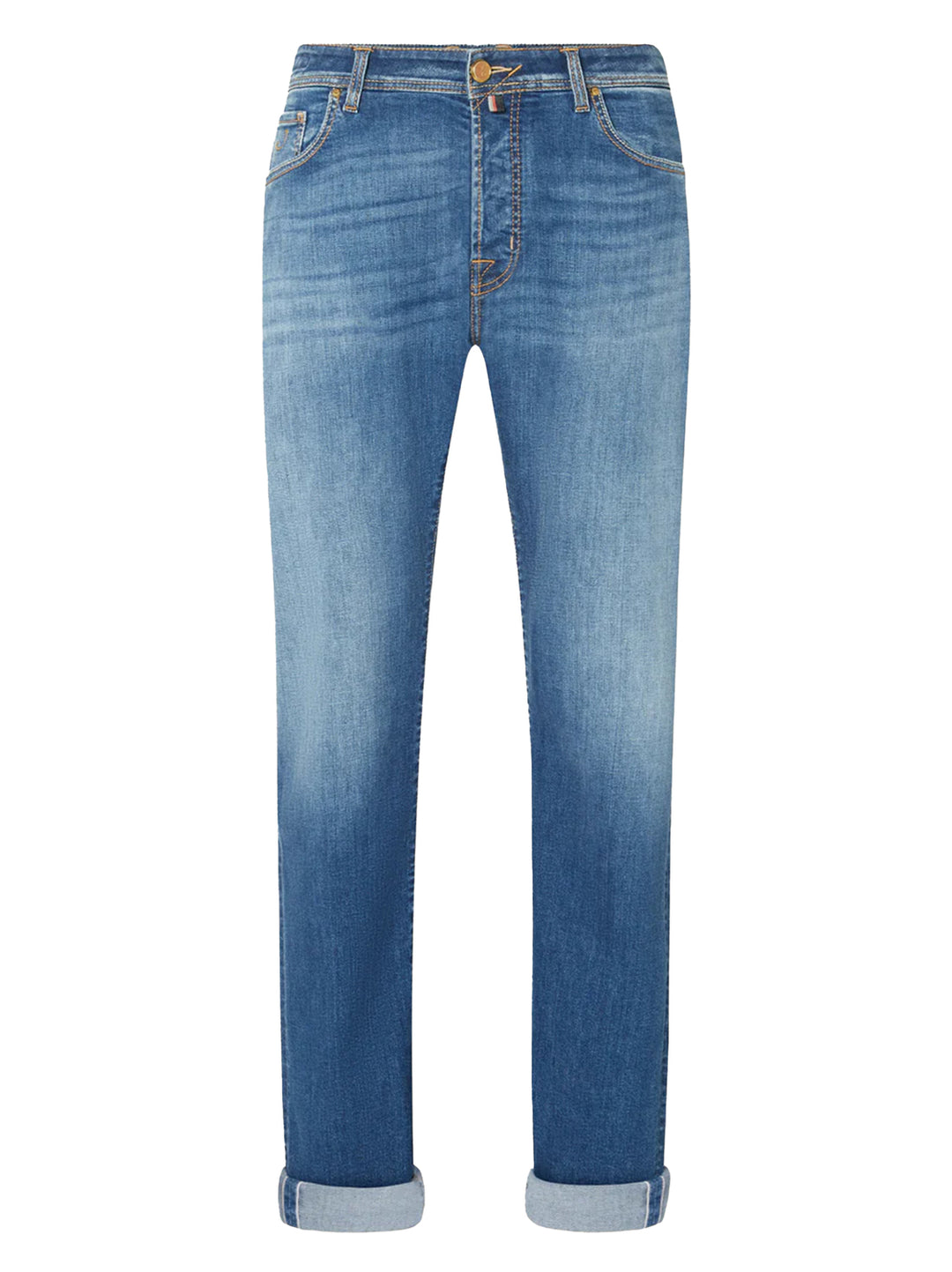 Jacob Cohën Bard 5-Pocket Broek – Beige-92% katoen, 6% ema, 2% elasthaan-HEREN BROEKEN-Blauw