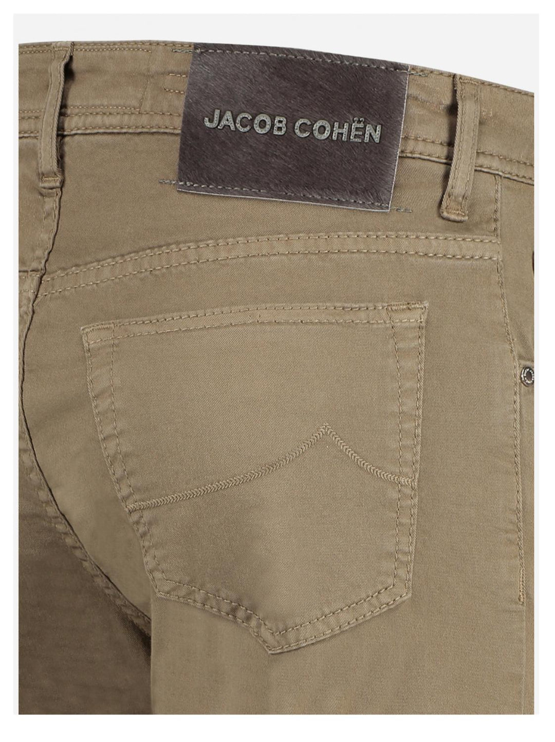 Jacob Cohen BARD-98% katoen, 2% elasthaan-HEREN BROEKEN-Beige
