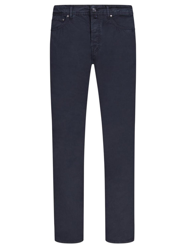 Jacob Cohen BARD broek-98% katoen, 2% elasthaan-HEREN BROEKEN-Blauw