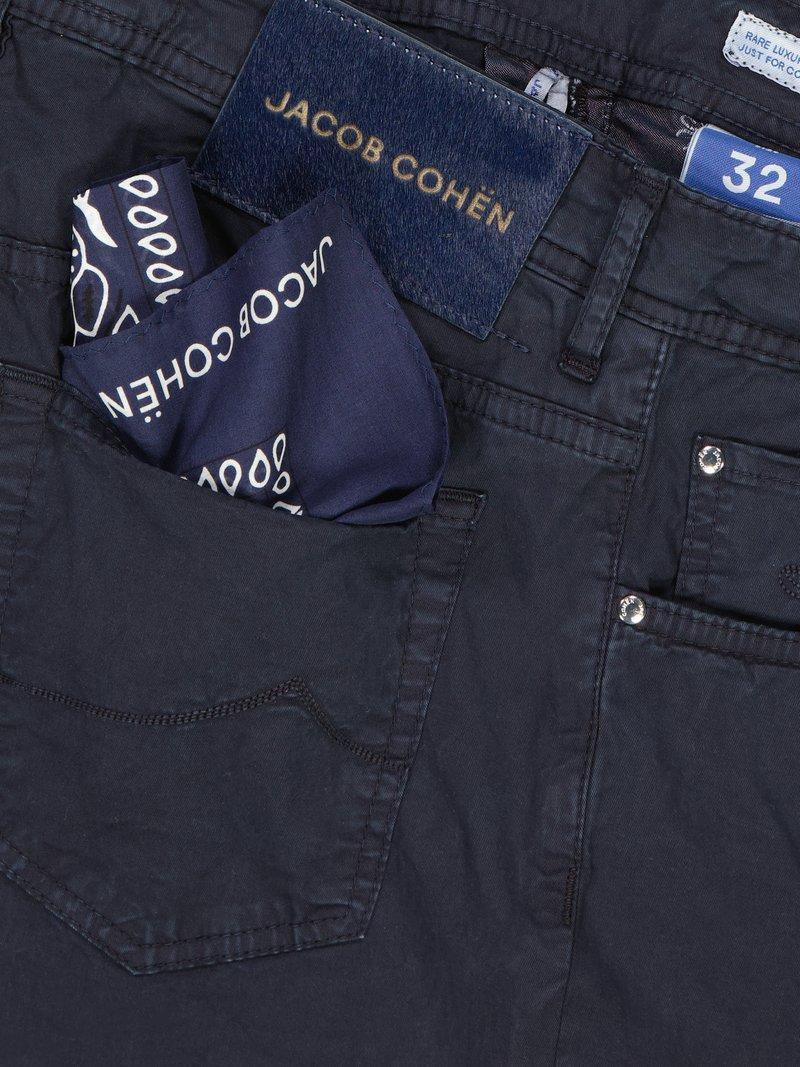 Jacob Cohen BARD broek-98% katoen, 2% elasthaan-HEREN BROEKEN-Blauw