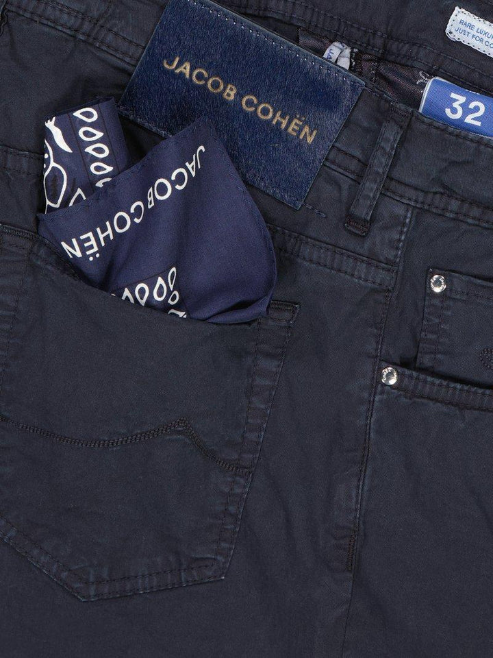 Jacob Cohen BARD broek-98% katoen, 2% elasthaan-HEREN BROEKEN-Blauw