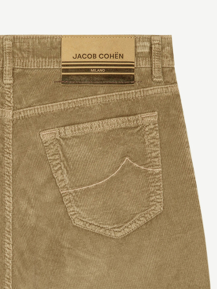 Jacob Cohën Bard Corduroy Broek – Beige-78% katoen, 20% modal, 2% elasthaan-HEREN BROEKEN-Beige