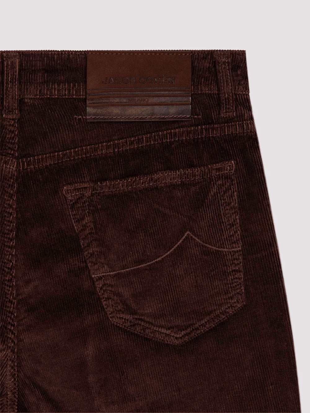 Jacob Cohën Bard Corduroy Broek – Bruin-78% katoen, 20% modal, 2% elasthaan-HEREN BROEKEN-Bruin