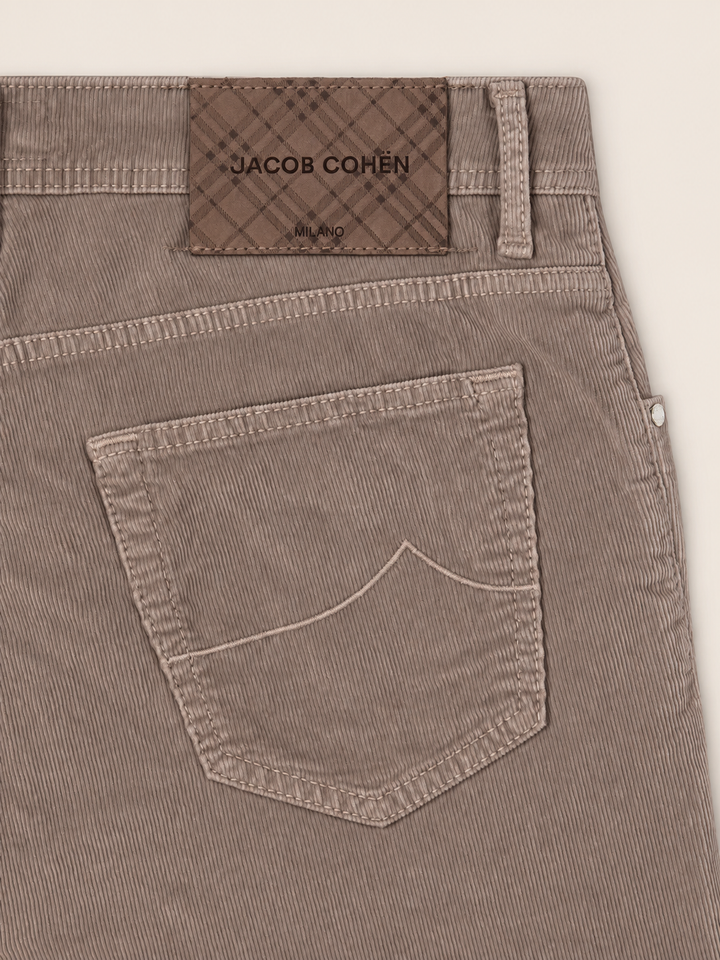 Jacob Cohën Bard Corduroy Broek – Grijs-97% katoen, 3% elastaan-HEREN BROEKEN-Grijs