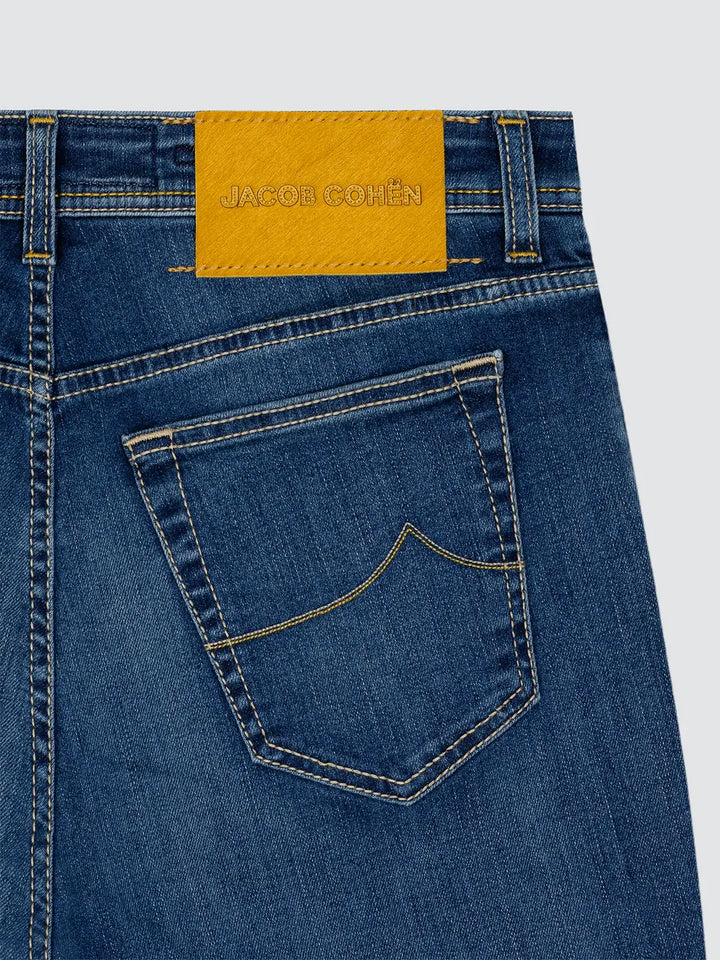 Jacob Cohën Bard Jeans-92% katoen, 6% elastomultiester, 3% elasthaan-HEREN BROEKEN-Blauw