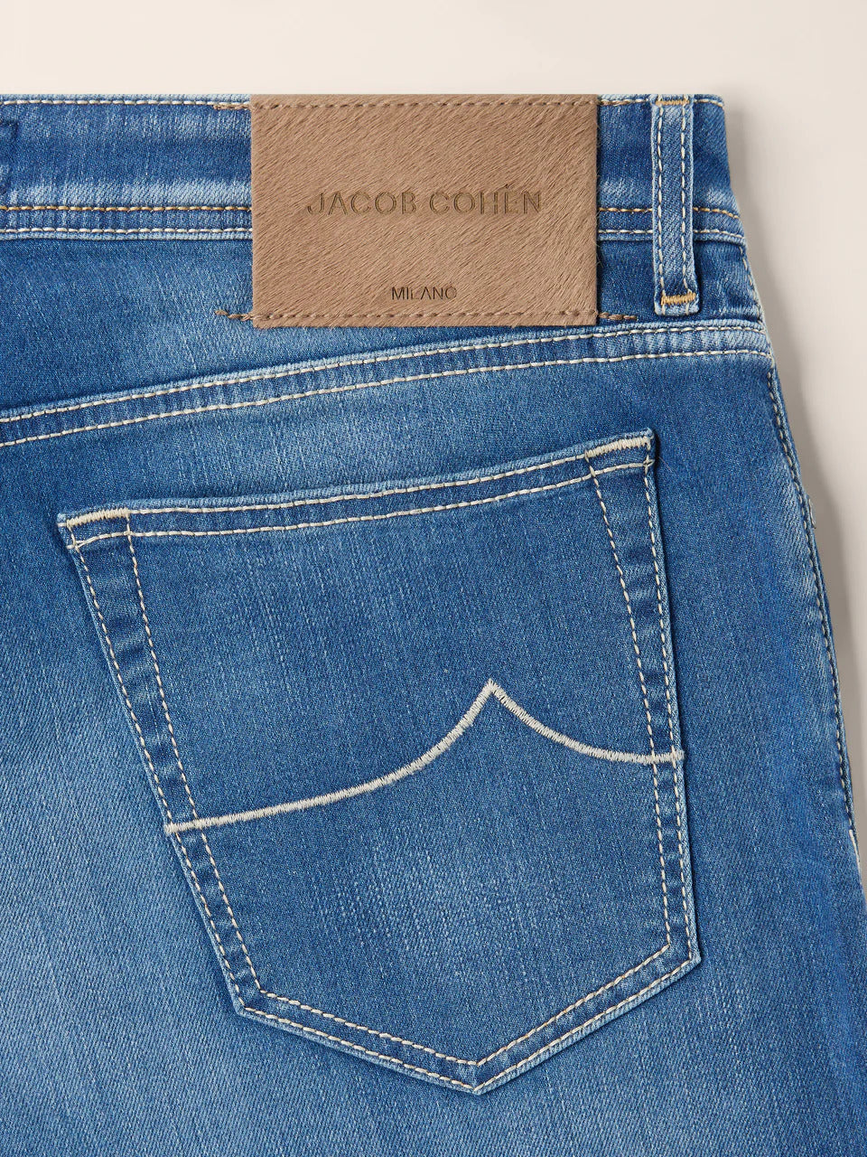 Jacob Cohën Bard Jeans-92% katoen, 6% elastomultiester, 3% elasthaan-HEREN BROEKEN-Blauw