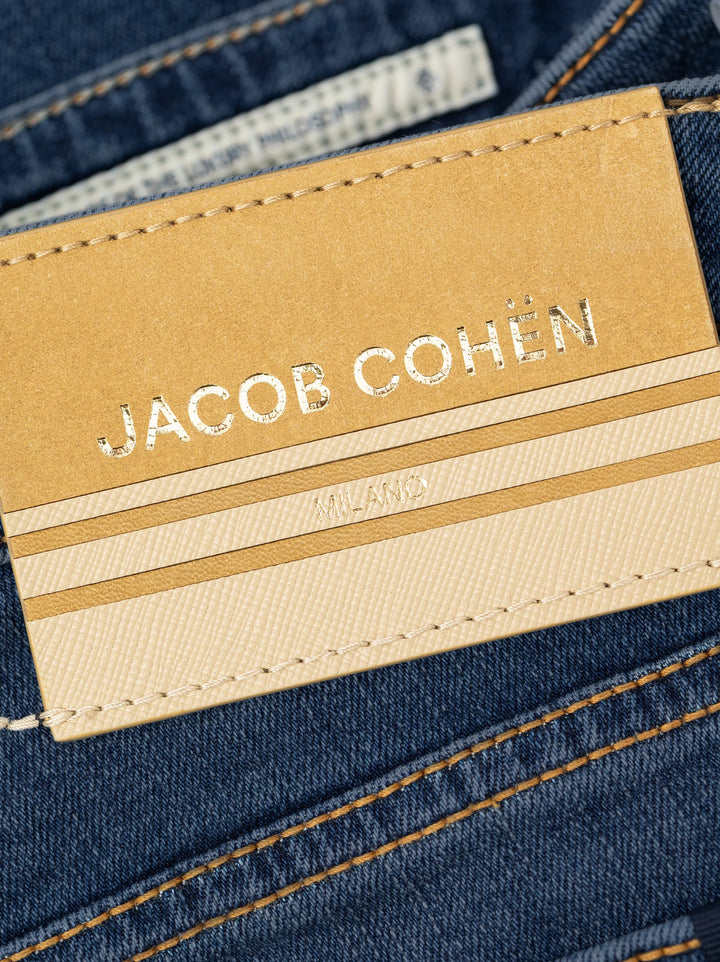 Jacob Cohën Bard Jeans – Blauw-85% katoen, 14% polyester, 1% elasthaan-HEREN BROEKEN-Blauw