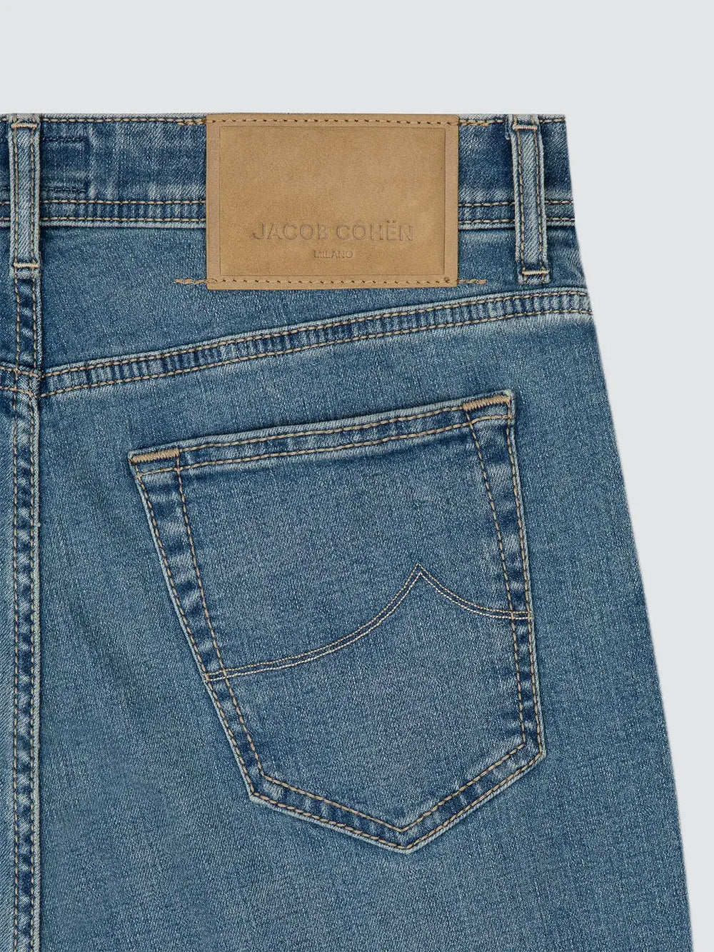 Jacob Cohën Bard Jeans – Blauw-99% katoen, 1% elastaan-HEREN BROEKEN-Blauw