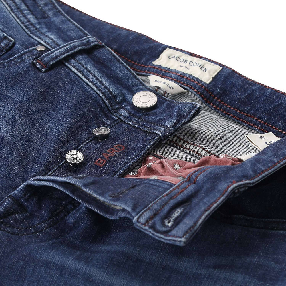Jacob Cohën Bard Jeans – Blauw-99% katoen, 1% elasthaan-HEREN BROEKEN-Blauw