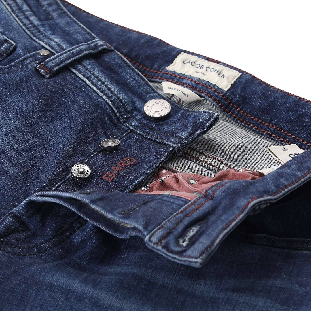 Jacob Cohën Bard Jeans – Blauw-99% katoen, 1% elasthaan-HEREN BROEKEN-Blauw