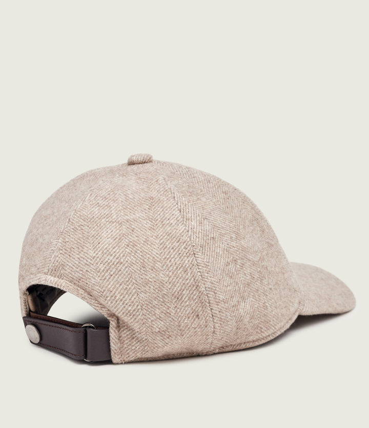 Jacob Cohën Baseball Pet – Beige-70% polyester, 30% wol-HEREN ACCESSOIRES-Beige