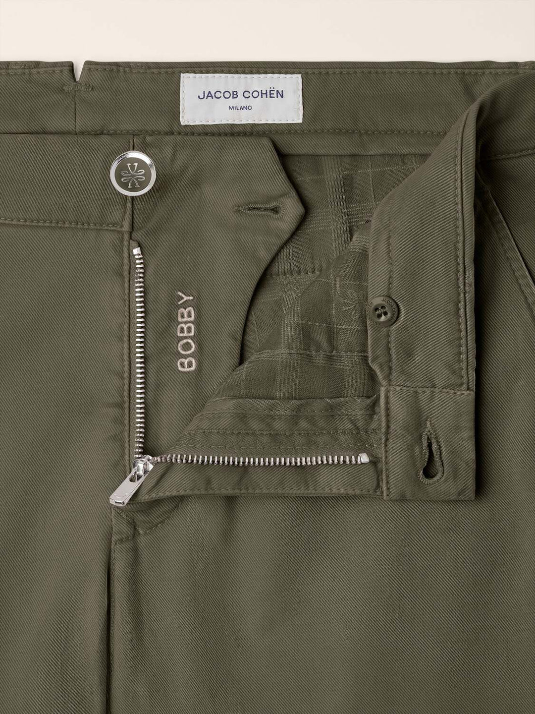 Jacob Cohën Bobby Chino – Beige-49% katoen, 49% lyocell, 2% elasthaan-HEREN BROEKEN-Beige