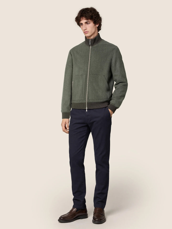 Jacob Cohën Bobby Chino – Blauw-49% katoen, 49% lyocell, 2% elasthaan-HEREN BROEKEN-Blauw