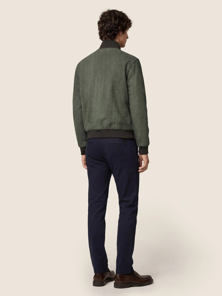 Jacob Cohën Bobby Chino – Blauw-49% katoen, 49% lyocell, 2% elasthaan-HEREN BROEKEN-Blauw