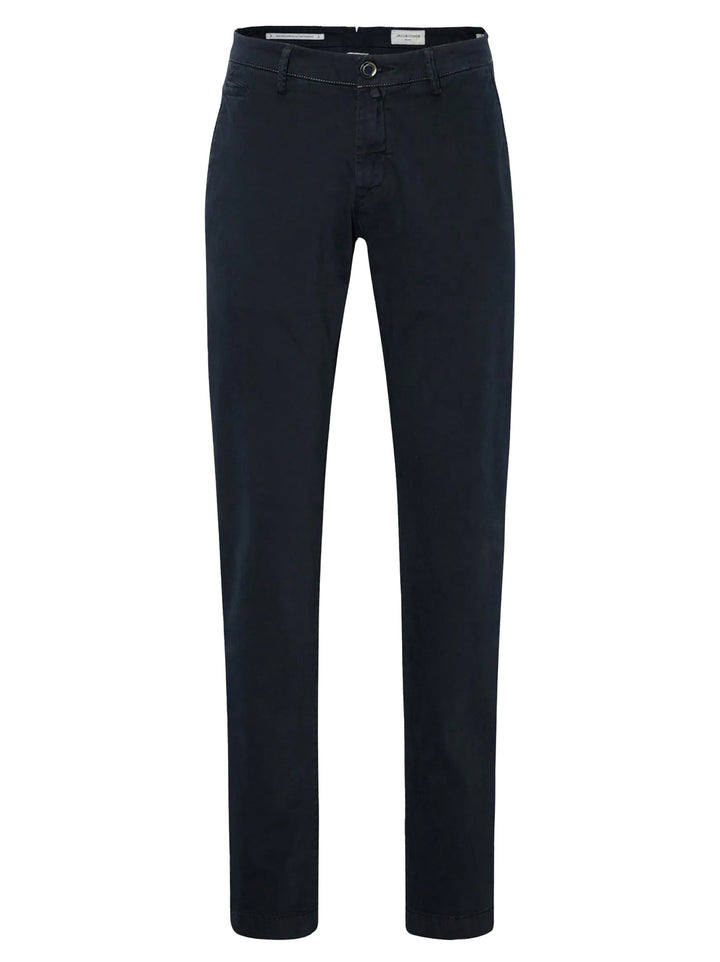 Jacob Cohën Bobby Slim Chino – Blauw-43% modal, 27% lycra, 27% katoen, 3% elastaan-HEREN BROEKEN-Blauw