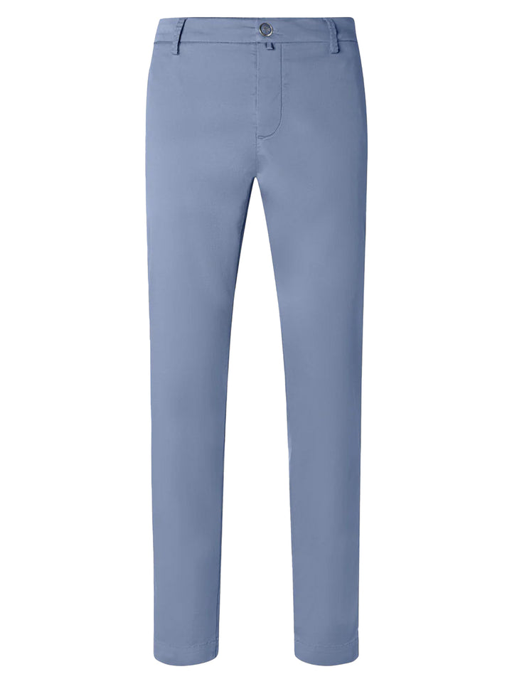 Jacob Cohën Bobby slim fit chino – Blauw-55% katoen, 42% lycra, 3% elastaan-HEREN BROEKEN-Blauw