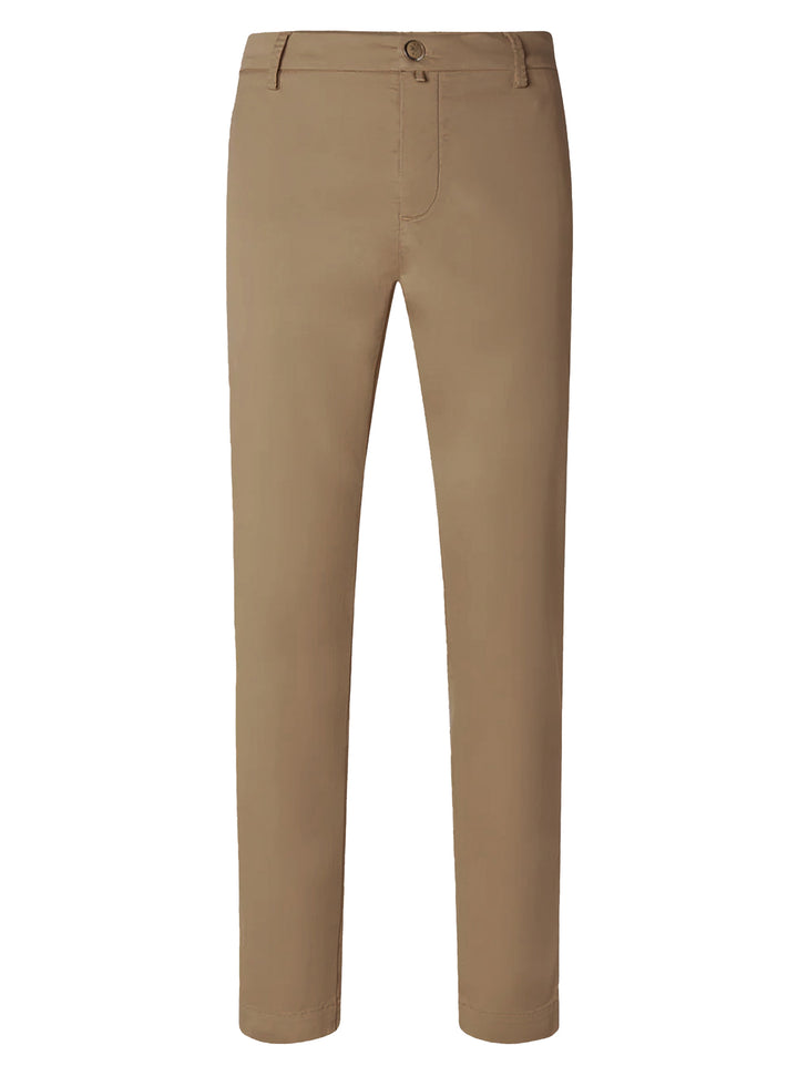 Jacob Cohën Bobby Slim Fit Chino – Bruin-55% katoen, 42% lycra, 3% elastaan-HEREN BROEKEN-Bruin