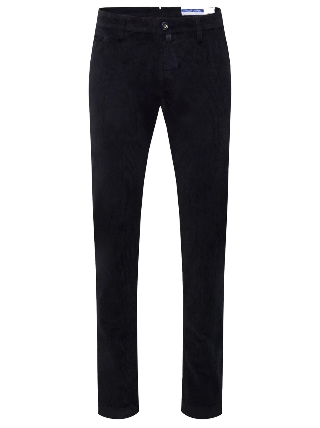 Jacob Cohen BOBBY slimfit Broek corduroy-78% katoen<br />20% Modal<br />2% Spandex-HEREN BROEKEN-Zwart